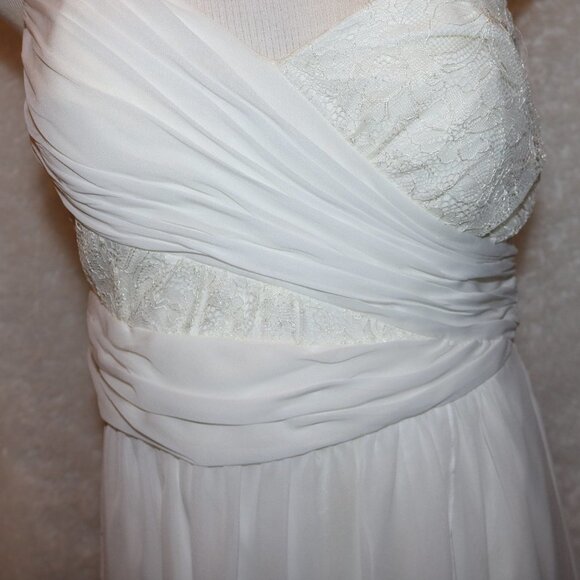 Hailey by Adrianna Papell white formal dress sz 6 - Picture 3 of 14